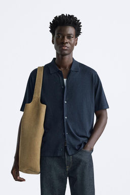 KNIT COTTON - LYOCELL SHIRT - Zara фото 10