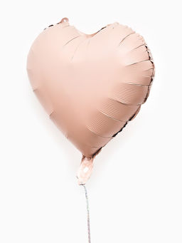 Цена за 2 шт.Воздушные шары фольгированные 17 Сердце, розовый сатин, набор 5 шт. - Страна карнавалия фото 3