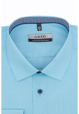 Сорочка мужская длинный рукав GREG 210/239/BL SKY/Z/2p  фото 3