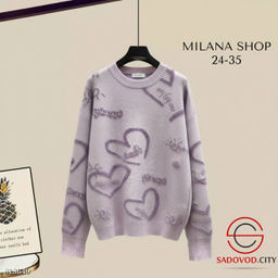 Кофта женская с сердечками