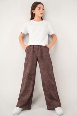 Брюки палаццо из футера для девочки Happyfox