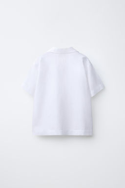 CAMISA BOWLING CON LINO Y ALGOD?N / Blanco - Zara фото 2