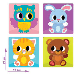 Пазл-сортер 4 в 1 Животные - Puzzle time фото 2