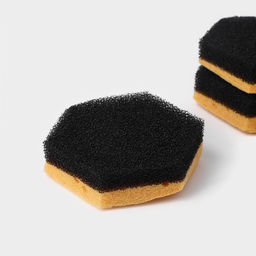 Губки для мытья тефлоновой посуды Доляна, 3 шт, в вакуумной упаковке фото 7