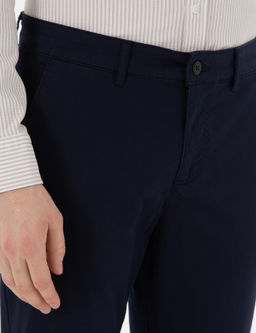 Lacivert Slim Fit Yazl_k Kanvas Pantolon - Pierre cardin фото 5