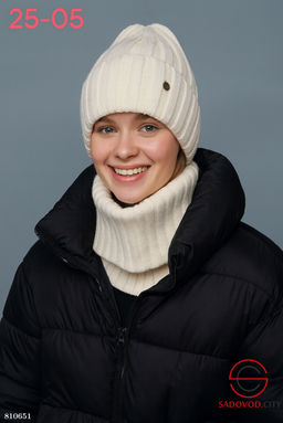 Набор 2в1 шапка внутри подкладка флис - Bruno фото 3