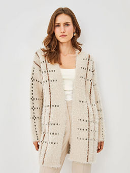 ?al Yaka Desenli Uzun Kollu Kad?n Triko H?rka