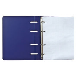 Тетрадь на кольцах, в клетку, 120 листов Синяя, пластиковая обложка, блок офсет - Calligrata фото 9