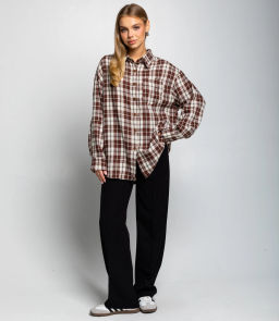 Рубашка #КТ225 (5), белый,шоколадный - Dommod фото 4