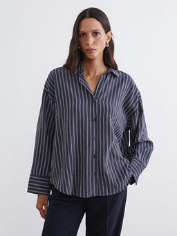 ?izgili Oversize Kad?n G?mlek