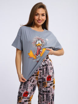 Пижама женская 1-243 (серый)