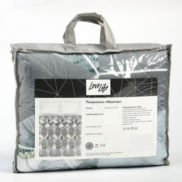 Покрывало LoveLife 2 сп Мрамор 180*2105см, микрофайбер, 100% п/э  фото 4