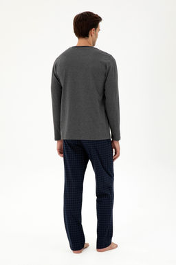 Мужской пижамный комплект антрацитового меланжевого цвета Неожиданная скидка в корзине - U.s. polo assn фото 4