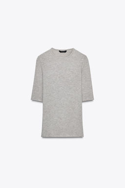 THREE-QUARTER SLEEVE T-SHIRT - Zara фото 5