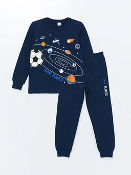 Bisiklet Yaka Erkek ?ocuk Pijama Tak?m?