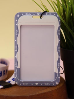 Футляр для карт на ленте "Be happy", sad smiley