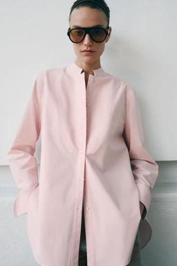 ASYMMETRIC POPLIN SHIRT ZW COLLECTION - Zara фото 10