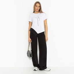 Футболка с декором из сетки Нарушая границы стиля - Charutti фото 8