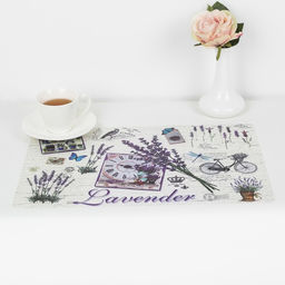 Цена за 12 шт. Салфетка сервировочная на стол Доляна Лаванда, 4229 см  фото 2