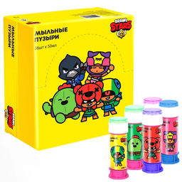 Цена за 36 шт. Мыльные пузыри Бравл Старс, 50 мл
