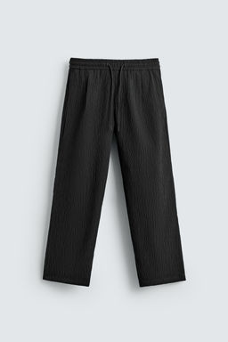 PANTAL?N RELAXED FIT EFECTO RELIEVE / Negro - Zara фото 7