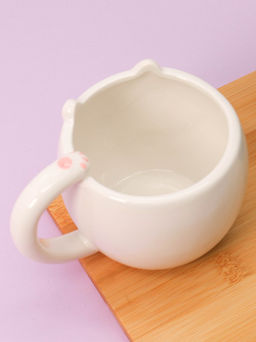 Кружка керамическая Rabbit dream big, white (450 мл)