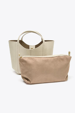 MINI CITY BAG WITH TOPSTITCHING - Zara фото 5