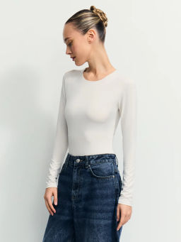 Базовое боди с длинным рукавом / Zarina