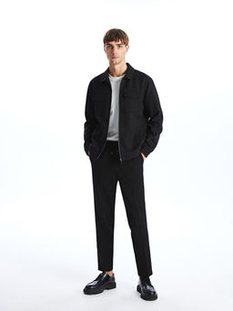 Slim Fit G?mlek Yaka Erkek Ceket