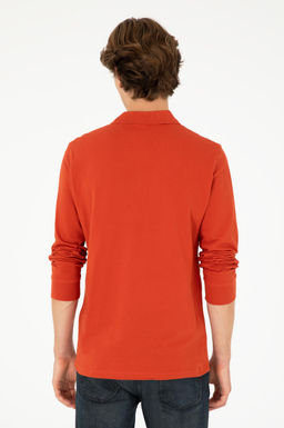 Erkek Kiremit Basic Sweatshirt
