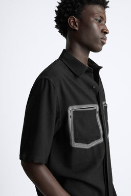 SHIRT WITH CONTRAST POCKETS - Zara фото 4