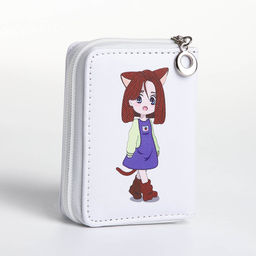 Кошелёк детский на молнии «Кошечка», белый