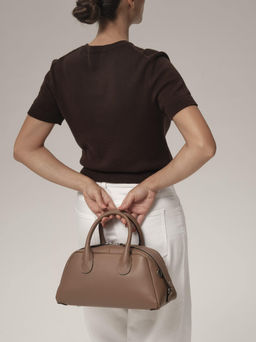 Кожаная сумка Kandys DBR 31206 коричневый лист  фото 5