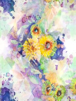 Палантин с цветочным принтом в акварельном стиле - Модные истории фото 4