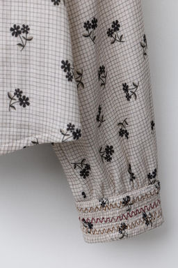 CHECK AND FLORAL BLOUSE - Zara фото 4