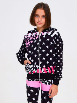 Толстовка "Звезды",чёрно-белый