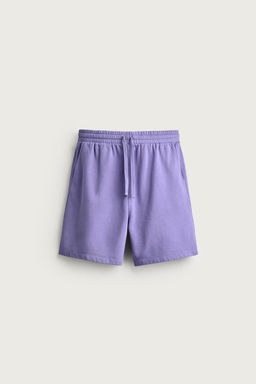 BERMUDA JOGGER B?SICA LAVADA / Morado - Zara фото 7