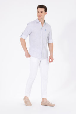 U. S. Polo Assn Мужская рубашка с длинным рукавом Stone Неожиданная скидка в корзине - U.s. polo assn фото 11