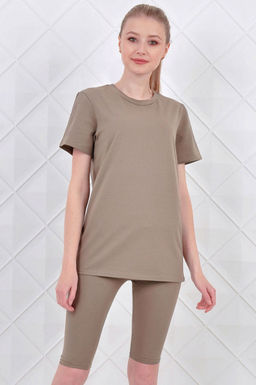 Арт. 5618 Костюм с бриджами 42-50 (5 шт) Цвет:верх- грязно-голубой, низ- грязно-голубой - Калинка фото 9