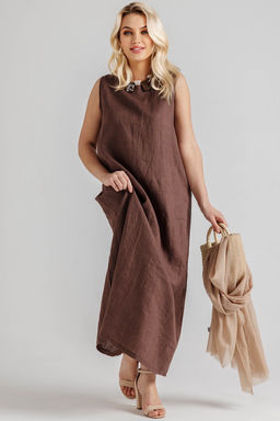 Платье 2137/04/Коричневый