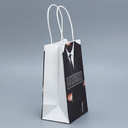 Цена за 2 шт. Пакет подарочный крафтовый, упаковка, Мужской, 12?21?9 см