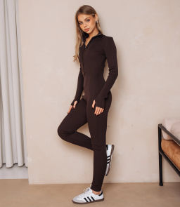 Комбинезон #КТ9180, шоколадный - Dommod фото 4