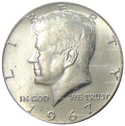 1/2 доллара (50 центов) 1967 года США