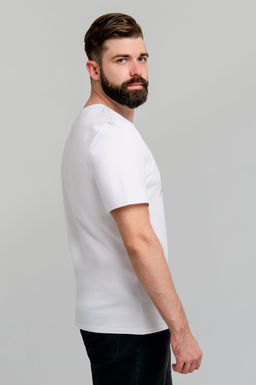 Арт. 61142 Футболка мужская 48-56 (5 шт) Цвет:белый