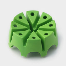 Овощерезка универсальная Доляна «Фреш Флеш», 7 насадок, овощечистка, мерный контейнер, 27×10×12 см, зелёная, белая