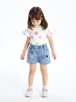 Beli Lastikli Minnie Mouse Nak??l? K?z Bebek Jean ?ort