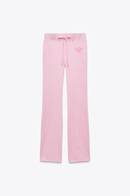 VELVET TEXT TROUSERS - Zara фото 3