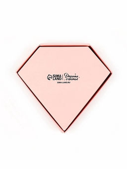 Цена за 5 шт. Коробка подарочная под бижутерию «Розовая, тиснение», 10×9×3.5 см