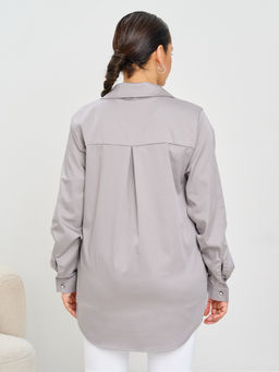 Рубашка женская MR021SS3 grey - Maxroses фото 3