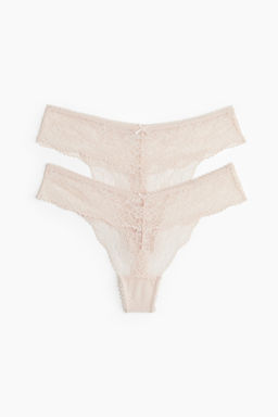 Pack de 2 bragas thong de encaje - H&m фото 4